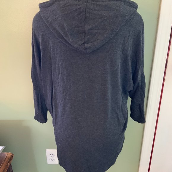 Grey Hoodie Tunic Women's Large - Picture 4 of 6